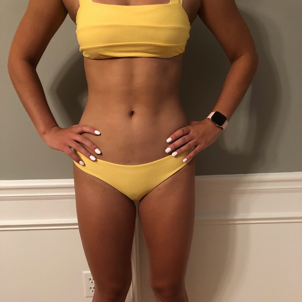 Yellow Bandeau Bikini